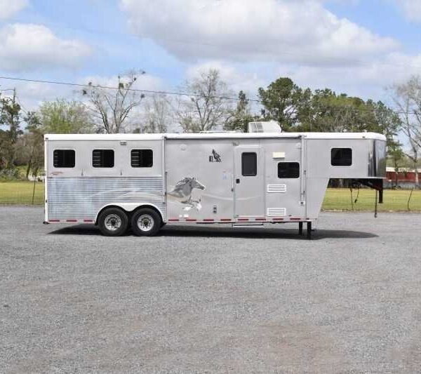2007 American Spirit 8308LQ 3 Horse Trailer with 8' Short Wall