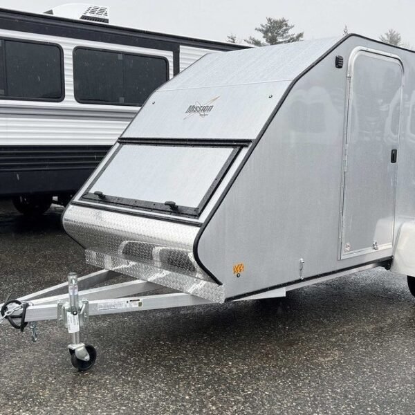 2024 Mission Trailers 60x12 Aluminum Single Place Crossover w/Galvanized Package, Rear Canopy
