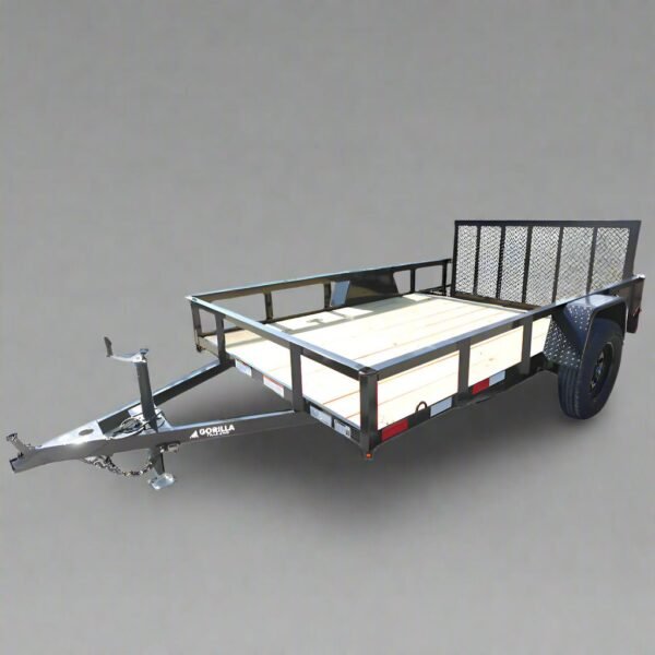 6' 4" x 10 Utility Trailer Dovetail Powder Coated 3,500lb Axle