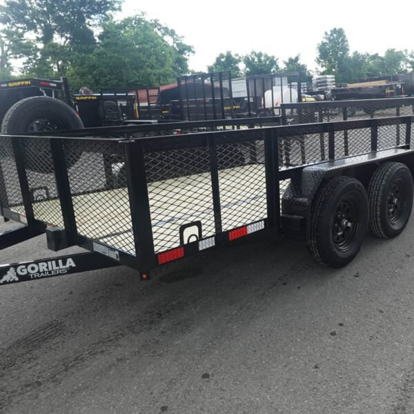 7' X 12' Dovetail Utility Trailer 2ft Mesh