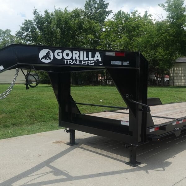 7x20 Gooseneck Tilt Car Hauler Trailer (2) 7K Drop Axles with Brakes 14K GVWR