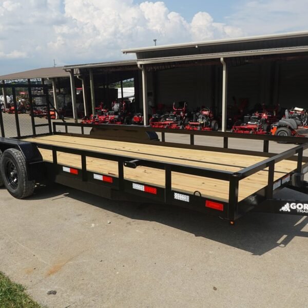 7x20 Heavy Duty Straight Deck Utility Trailer (2) 5,200lb Axles with Brakes