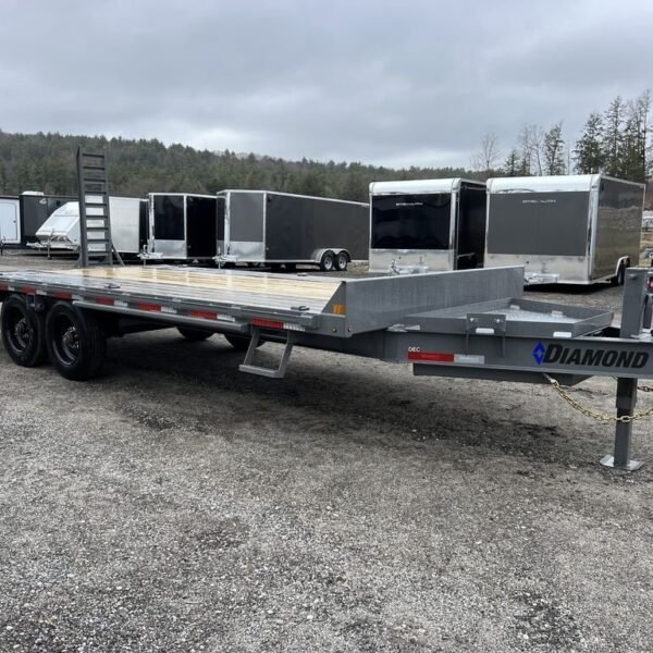 2024 Diamond C 8.5x20 20K Deckover Equipment Trailer w/ 72” Flip-Knee Ramps