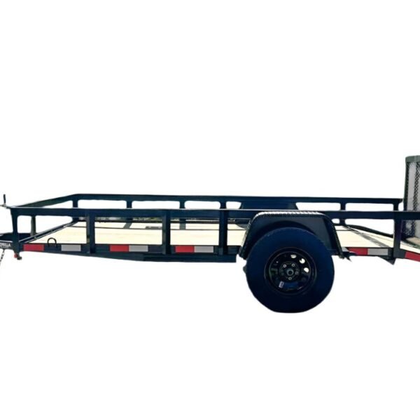 6.4x12 Powder Coated Dovetail Utility Trailer 3500lb Axle